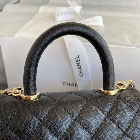Replica Chanel Flap Bag With Top Handle AS2215 Black