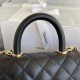 Replica Chanel Flap Bag With Top Handle AS2215 Black