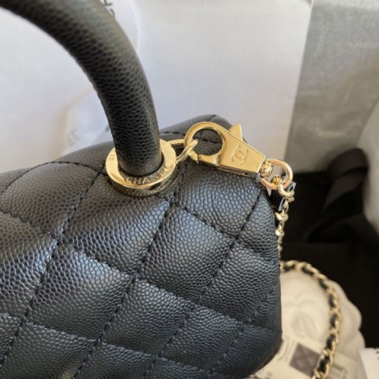 Replica Chanel Flap Bag With Top Handle AS2215 Black