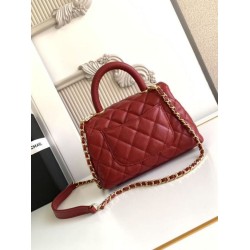 Replica Chanel Flap Bag With Top Handle AS2215 Red