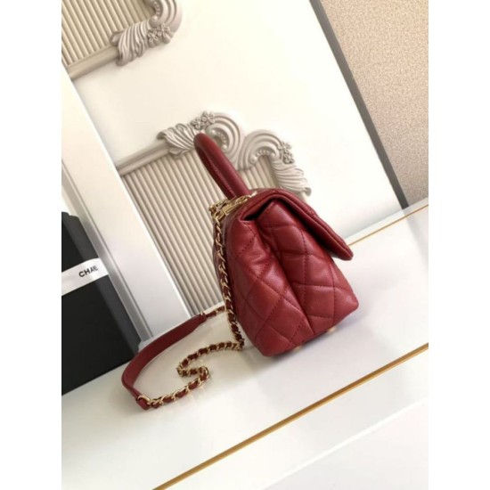 Replica Chanel Flap Bag With Top Handle AS2215 Red
