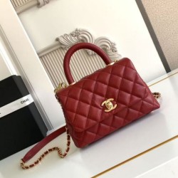 Replica Chanel Flap Bag With Top Handle AS2215 Red