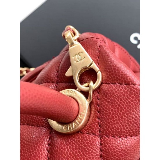 Replica Chanel Flap Bag With Top Handle AS2215 Red