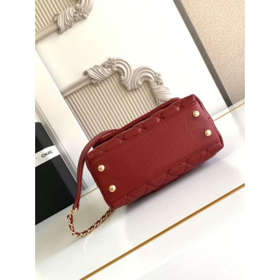 Replica Chanel Flap Bag With Top Handle AS2215 Red