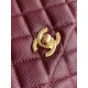 Replica Chanel Flap Bag With Top Handle AS2215 Burgundy