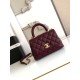 Replica Chanel Flap Bag With Top Handle AS2215 Burgundy
