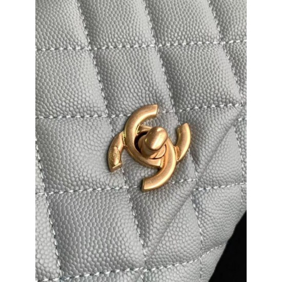 Replica Chanel Flap Bag With Top Handle AS2215 Light Blue