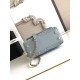 Replica Chanel Flap Bag With Top Handle AS2215 Light Blue