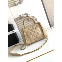 Replica Chanel Flap Bag With Top Handle AS2215 Apricot