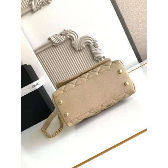Replica Chanel Flap Bag With Top Handle AS2215 Apricot