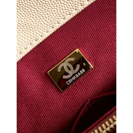 Replica Chanel Flap Bag With Top Handle AS2215 Apricot