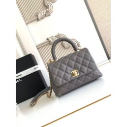 Replica Chanel Flap Bag With Top Handle AS2215 Gray