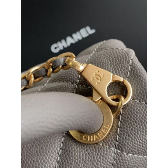 Replica Chanel Flap Bag With Top Handle AS2215 Gray
