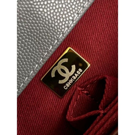 Replica Chanel Flap Bag With Top Handle AS2215 Gray