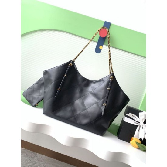 Replica Chanel Maxi Shopping Tote Bag AS5463 Black