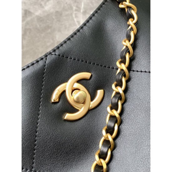 Replica Chanel Maxi Shopping Tote Bag AS5463 Black