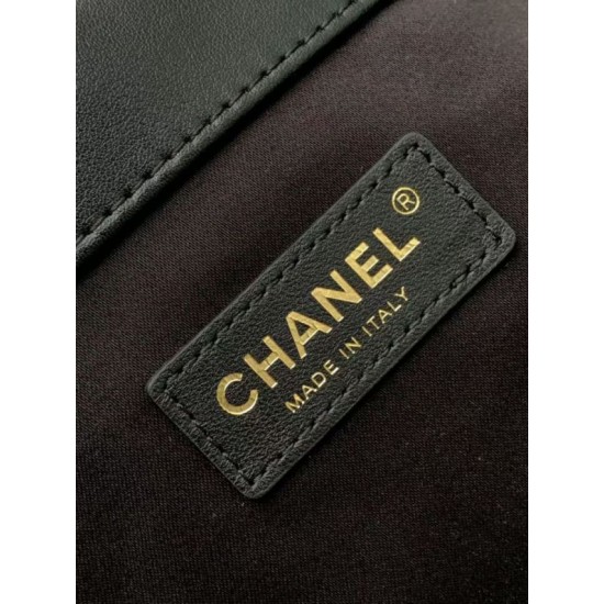 Replica Chanel Maxi Shopping Tote Bag AS5463 Black
