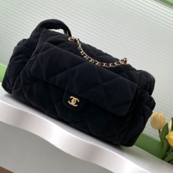 Replica Chanel Maxi Bowling Bag AS5055 Black