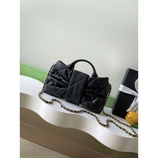 Replica Chanel Mini Bow Bag AS5849 Lambskin Black