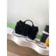 Replica Chanel Mini Bow Bag Velvet-Effect Nylon AS5849 Black