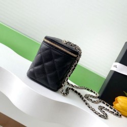 Replica Chanel Vanity Bag with Chain AP4530 Black Replica Chanel Vanity Bag with Chain AP4530 Black
