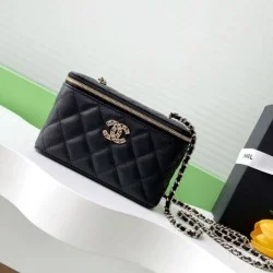 Replica Chanel Vanity Bag with Chain AP4530 Black