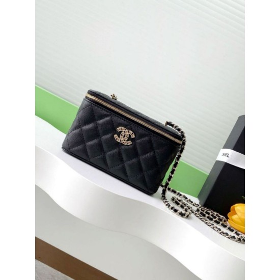Replica Chanel Vanity Bag with Chain AP4530 Black