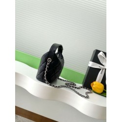 Replica Chanel Quilted Hobo Clutch on Chain Bag AP4850 Black