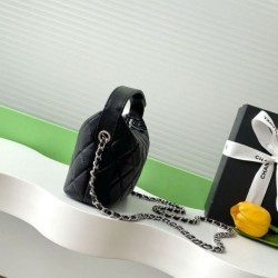 Replica Chanel Quilted Hobo Clutch on Chain Bag AP4850 Black