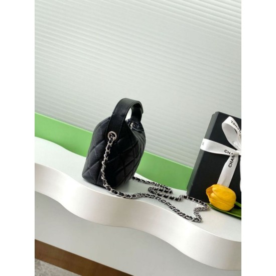 Replica Chanel Quilted Hobo Clutch on Chain Bag AP4850 Black