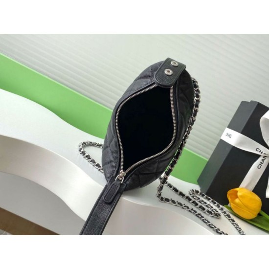 Replica Chanel Quilted Hobo Clutch on Chain Bag AP4850 Black