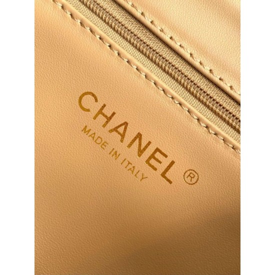Replica Chanel Kelly Tote Handbag Raffia Apricot AS4416