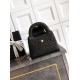 Replica Chanel Kelly Tote Handbag Raffia Black AS4416