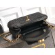 Replica Chanel Kelly Tote Handbag Raffia Black AS4416