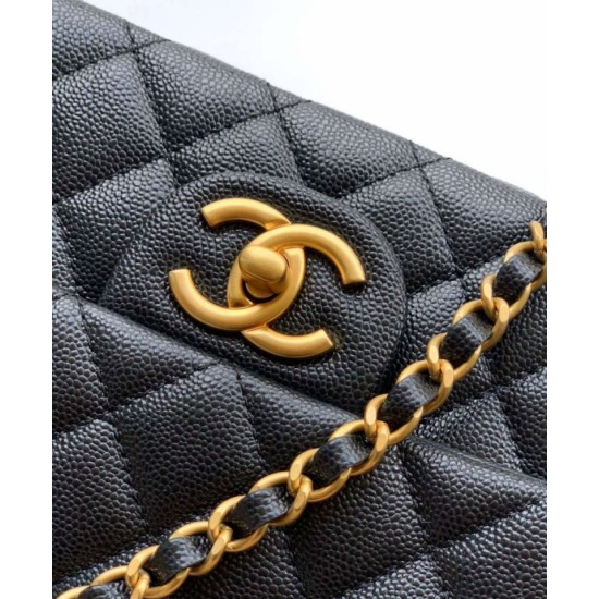 Replica Chanel Small Flap Bag with Top Handle AS5702 Black