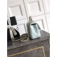 Replica Chanel Small Flap Bag with Top Handle AS5702 Light Blue