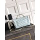 Replica Chanel Small Flap Bag with Top Handle AS5702 Light Blue