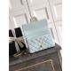 Replica Chanel Small Flap Bag with Top Handle AS5702 Light Blue