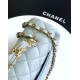 Replica Chanel Small Flap Bag with Top Handle AS5702 Light Blue