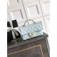Replica Chanel Small Flap Bag with Top Handle AS5702 Light Blue
