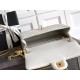 Replica Chanel Small Classic Flap CF Bag Shiny lambskin White