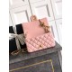 Replica Chanel Small Classic Flap CF Bag Shiny lambskin Pink
