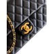 Replica Chanel Small Classic Flap CF Bag Shiny lambskin Black