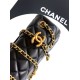 Replica Chanel Small Classic Flap CF Bag Shiny lambskin Black