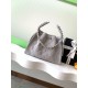 Replica Chanel 25c AS5293 Small Vintage Hobo Drawstring bucket Bag Suede Gray
