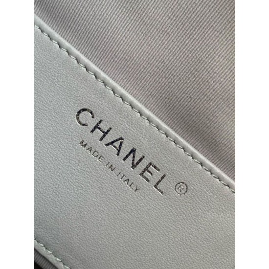 Replica Chanel 25c AS5293 Small Vintage Hobo Drawstring bucket Bag Suede Gray