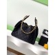 Replica Chanel 25c AS5293 Small Vintage Hobo Drawstring bucket Bag Denim Black