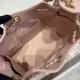 Replica Chanel 25c AS5293 Small Vintage Hobo Drawstring bucket Bag Grained Calfskin Pink