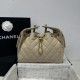 Replica Chanel 25c AS5293 Small Vintage Hobo Drawstring bucket Bag Grained Calfskin Apricot