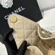 Replica Chanel 25c AS5293 Small Vintage Hobo Drawstring bucket Bag Grained Calfskin Apricot